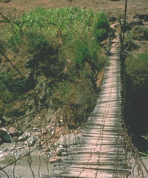 Foot bridge in Mesoamerica