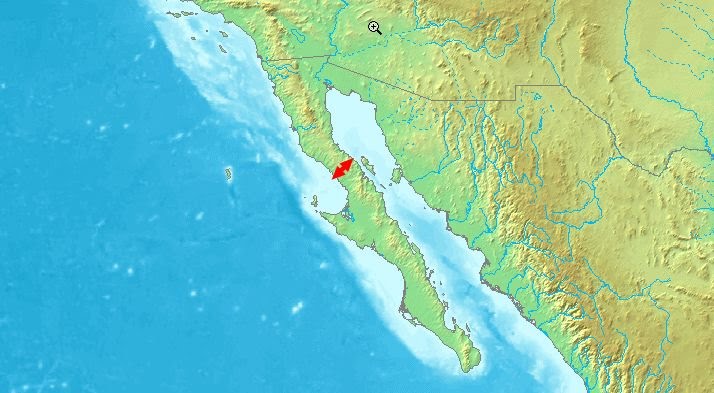 Baja California Narrow Neck Location