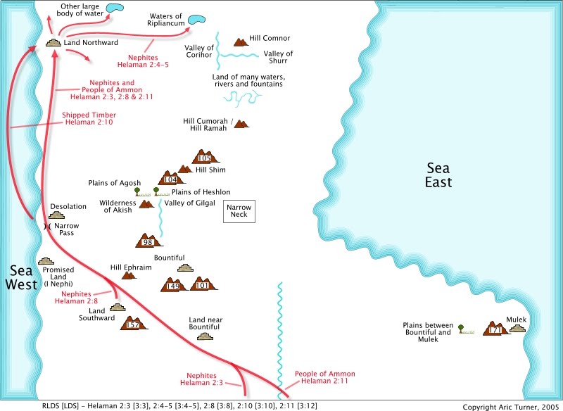 Shipped timber to the land northward on an internal map