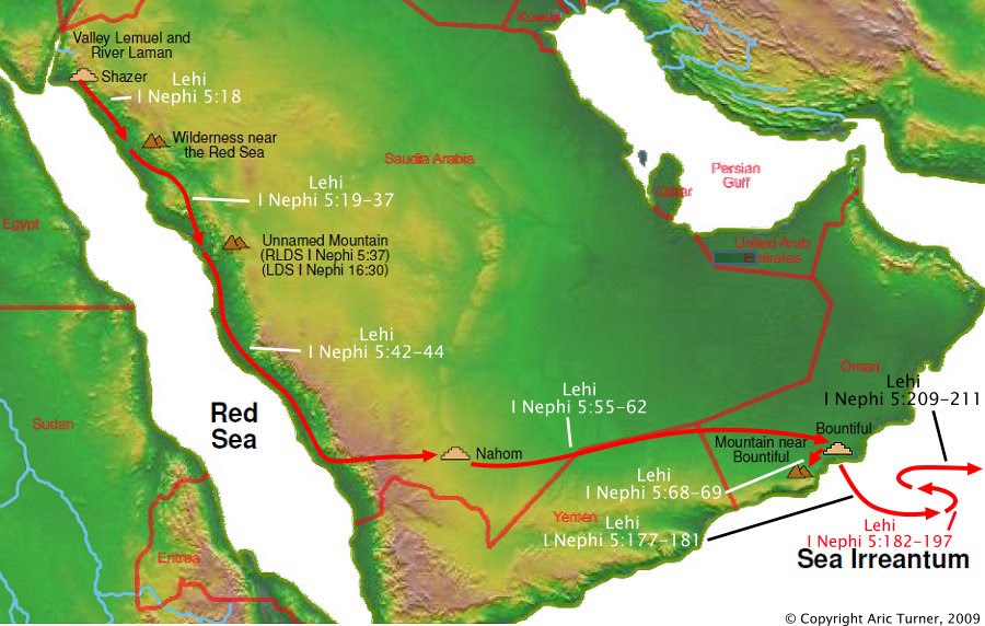 Travel around the Middle East on a world map