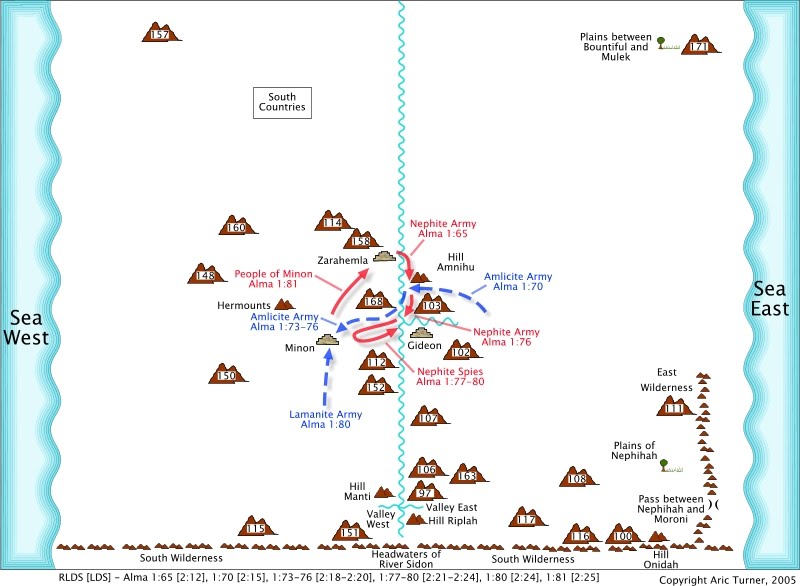 Alma to the valley of Alma on an internal map