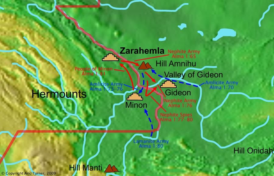 Alma to the valley of Alma on a world map