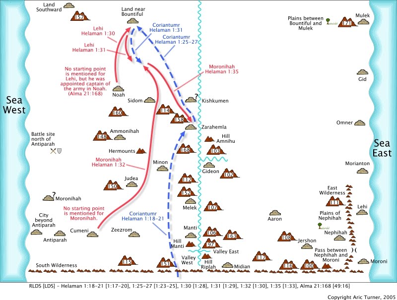 Alma to the valley of Alma on an internal map