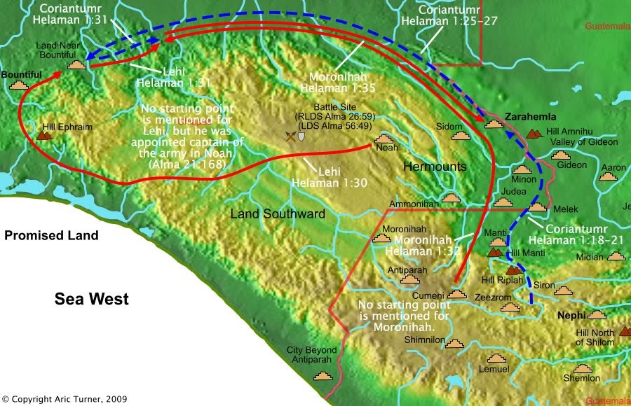 Alma to the valley of Alma on a world map