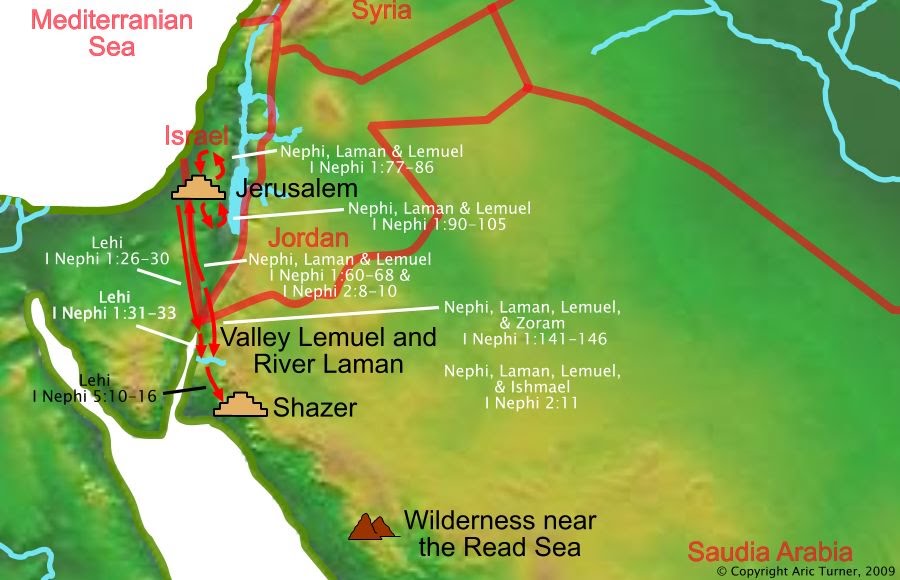 Travel around Jerusalem on a world map